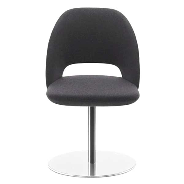 Sleek design with an open space between the seat and back