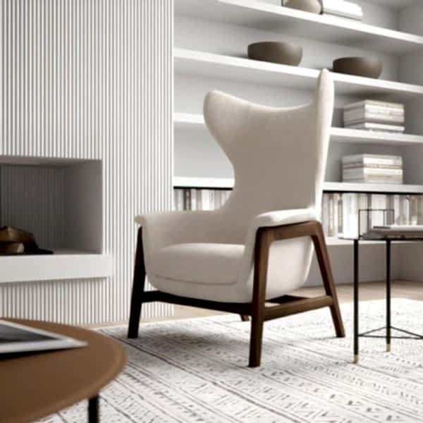 The comfortable seat makes lounging a pleasure