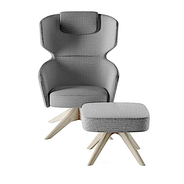 The plush seating option offers stylish comfort