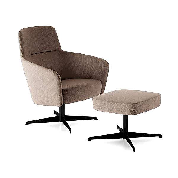 The sleek chair combines style and function