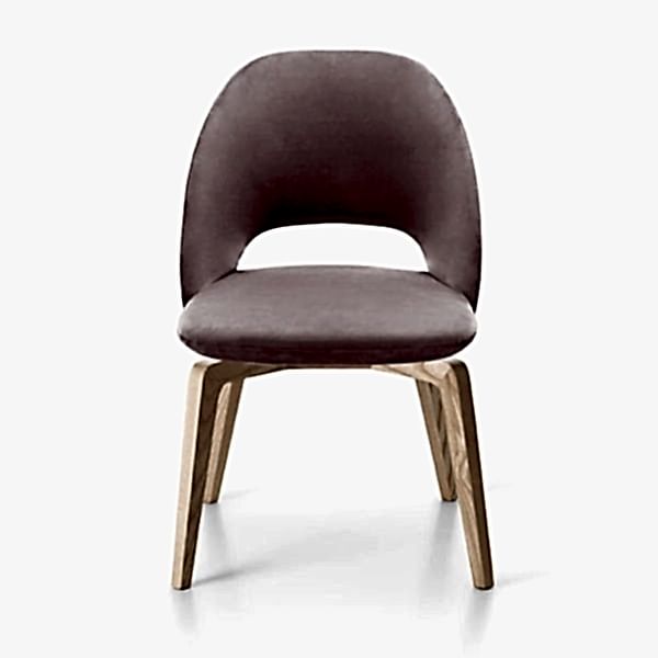 This armchair offers a blend of beauty and function