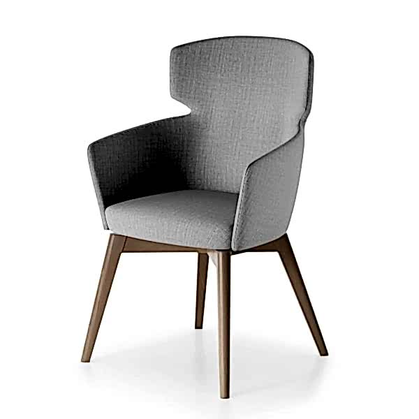 This cozy pewter chair is ideal for relaxing and unwinding