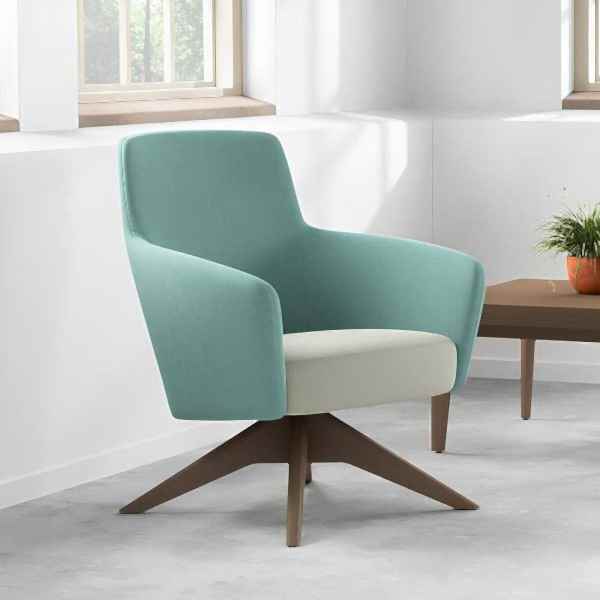 This sleek grey chair is perfect for any modern office
