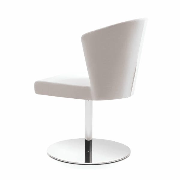 White chair featuring a smooth finish