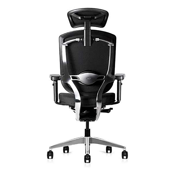 Built-in lumbar support helps maintain proper posture and reduce back pain