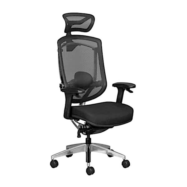 Ergonomic design featuring breathable mesh to keep you cool during long hours