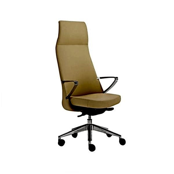 The sleek and modern design of these leather chairs makes a bold statement in any meeting room, boardroom, or executive office