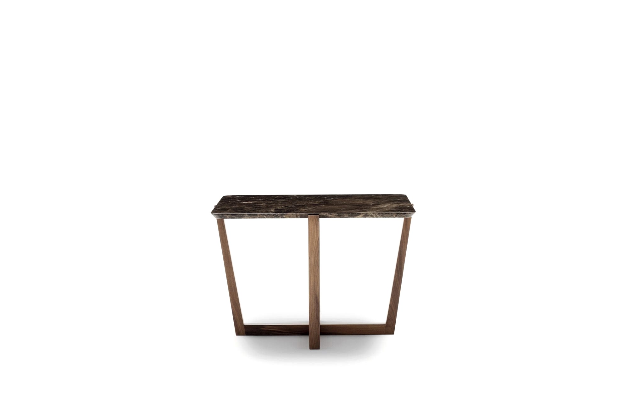 The Woodland Stone Coffee Table is a perfect blend of natural and modern design elements, featuring a sleek square marble top and a sturdy wood