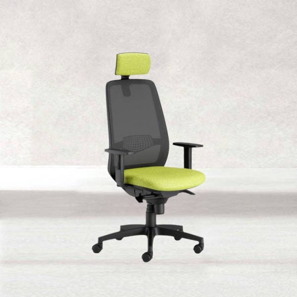 Sleek and professional office chair on wheels, enhancing productivity and efficiency in your work environment.